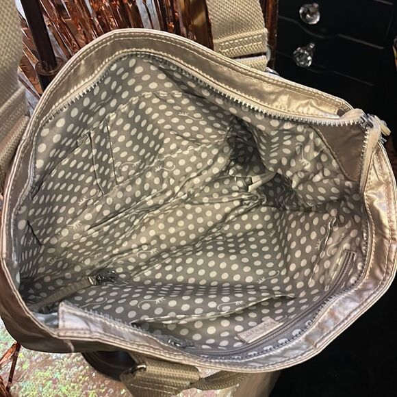 Kipling sugar metallic shopper tote handbag/small medium - Picture 6 of 9